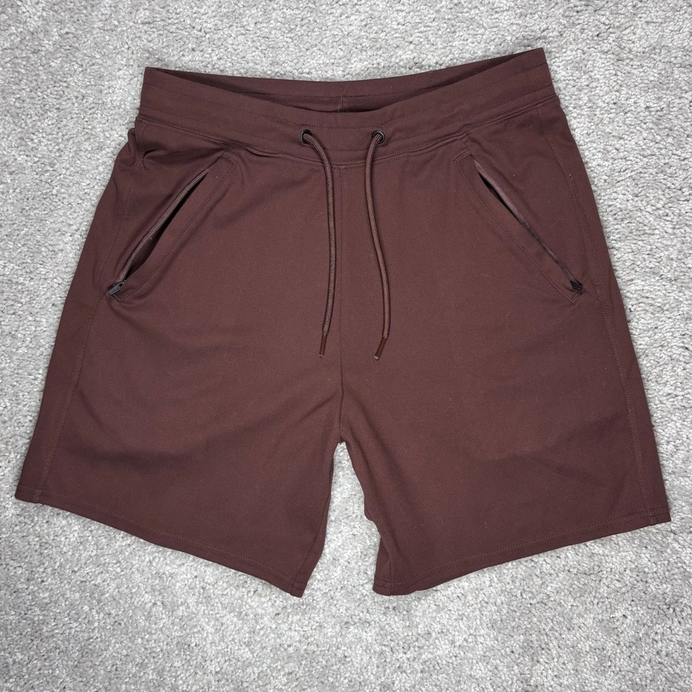 Gilly‎ Hicks Womens XS Brown Active Athletic Shorts Zipper Pockets Drawstring XS